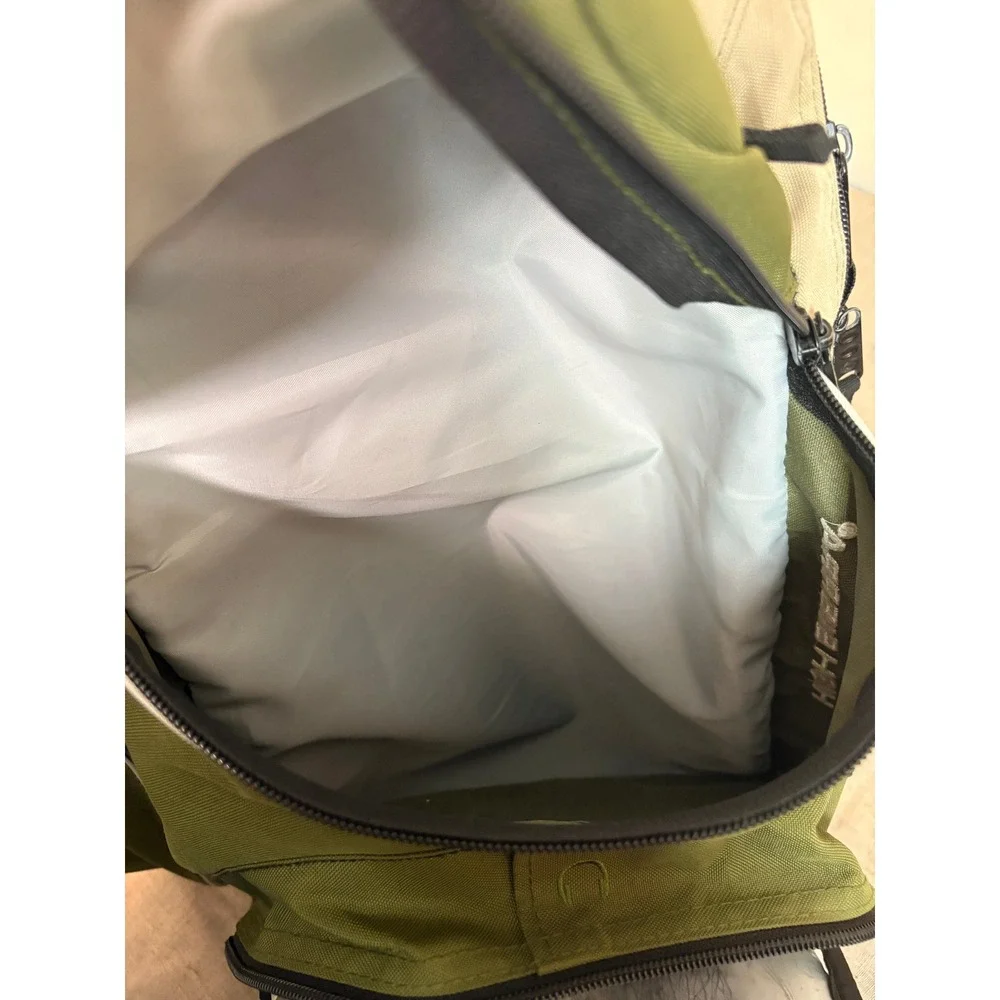 High Sierra Backpack Unisex Large Olive Green Suspension Strap System Utility